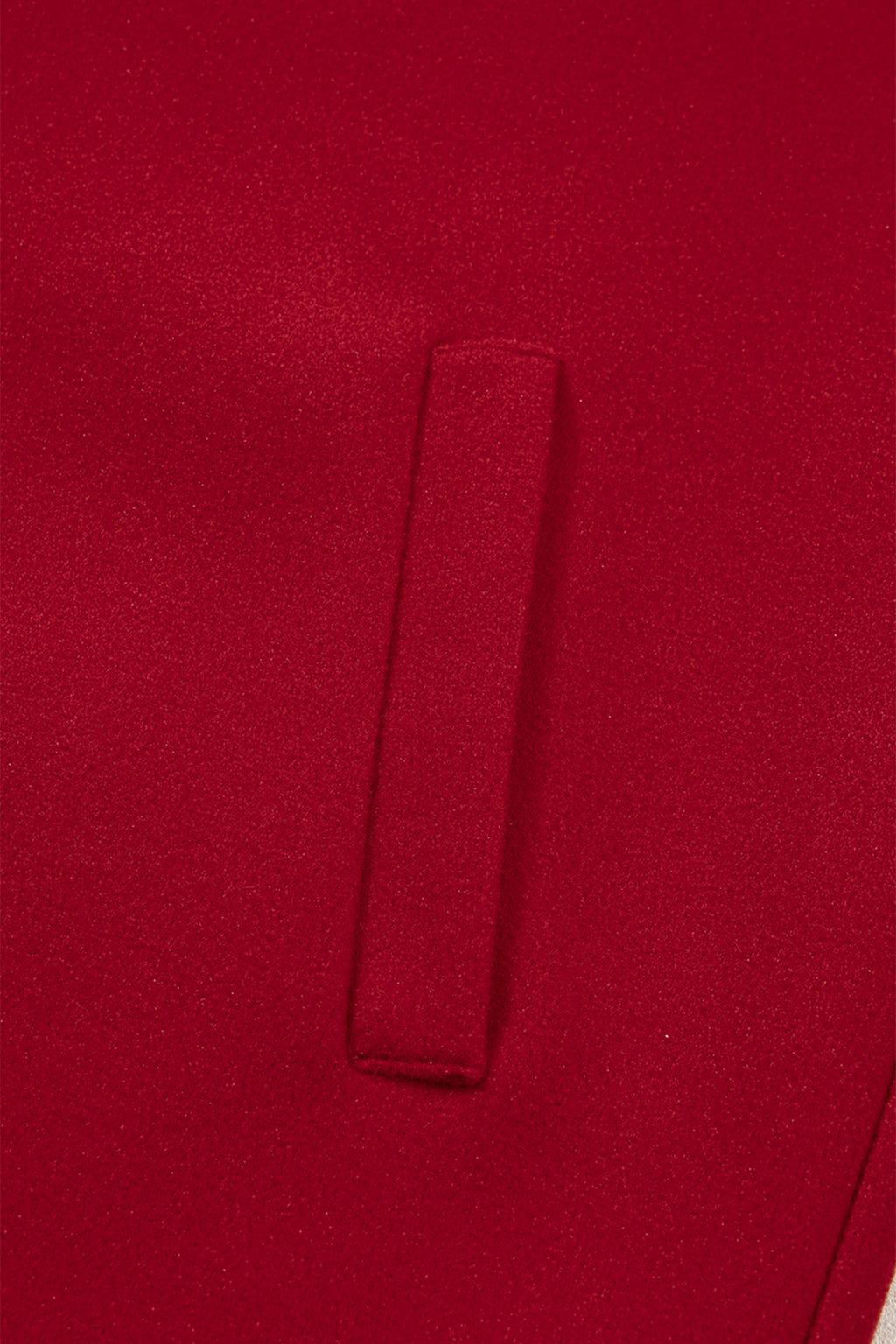 Racing Red Contrast Cuffed Drop Shoulder Zip up Tunic Hoodie