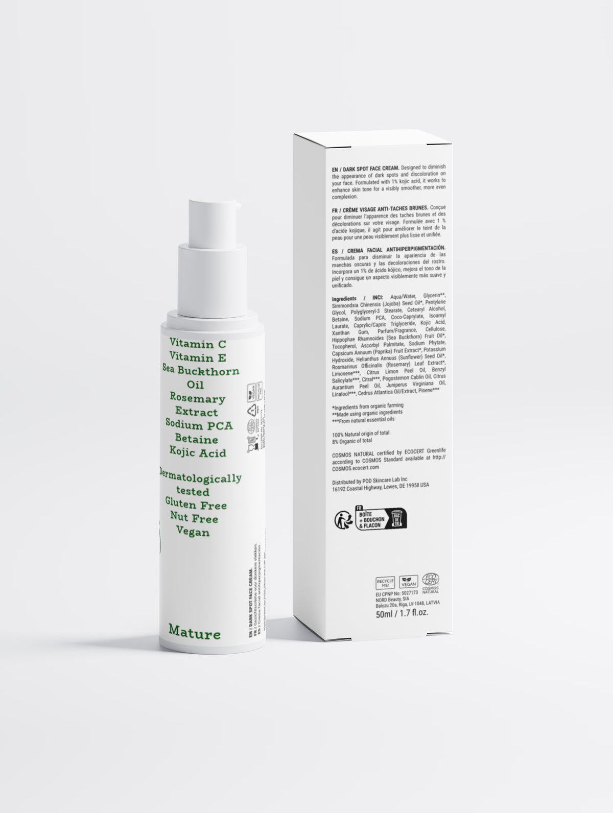 Dark Spot Face Cream with Kojic Acid