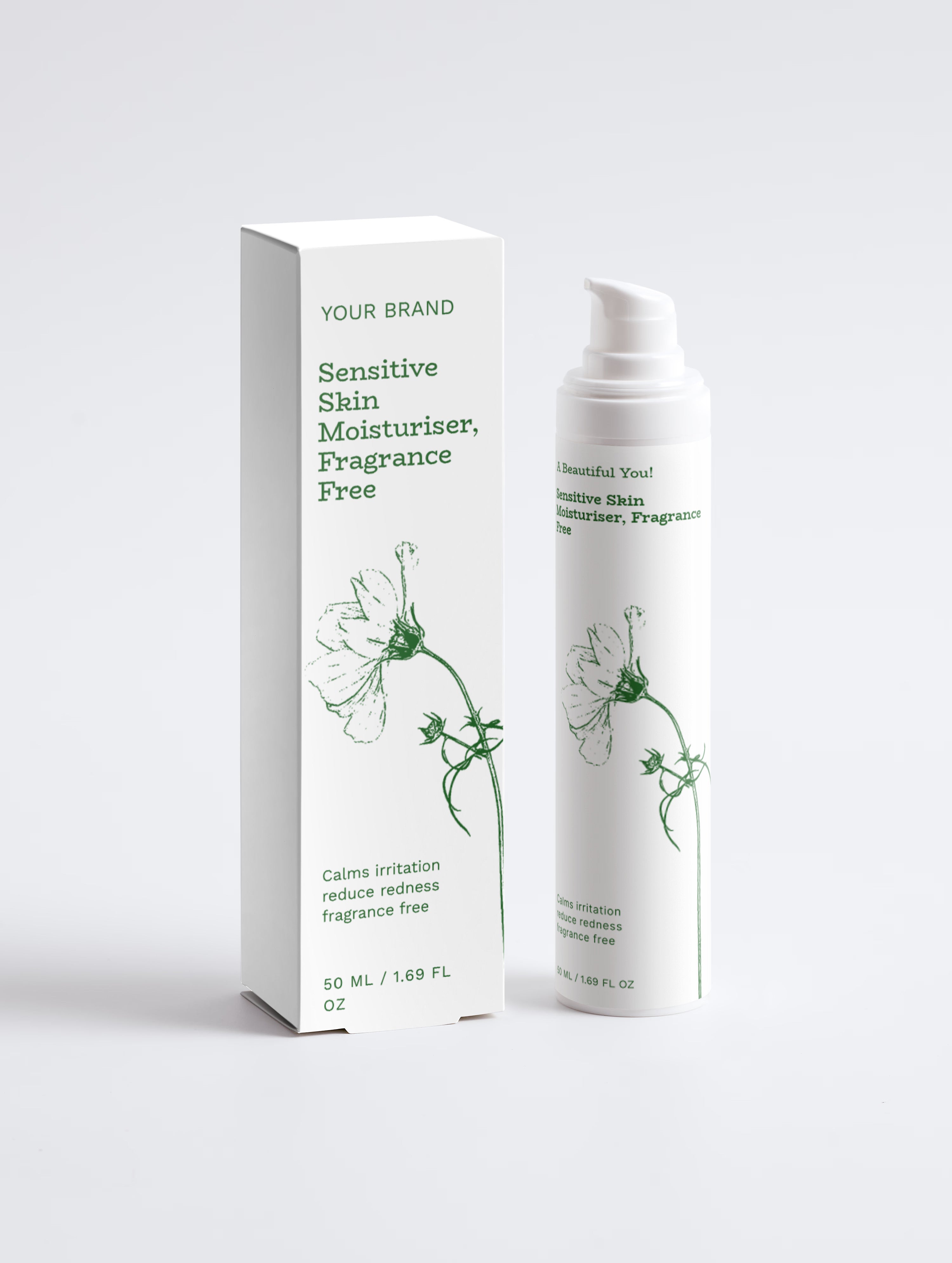 Sensitive Skin Moisturiser, Fragrance Free