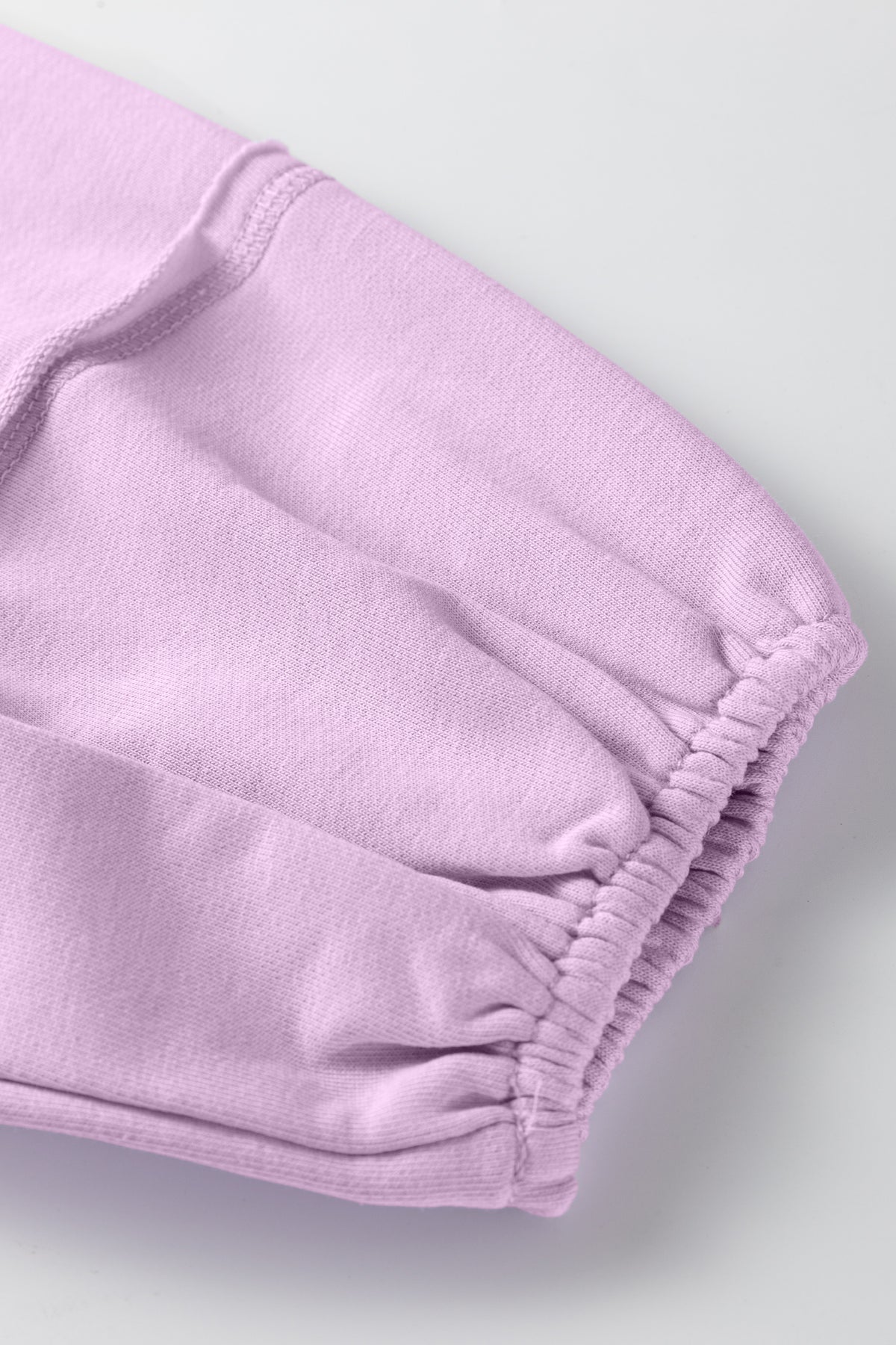 Beau Blue Solid Color Raw Seam Patchwork Baggy Sweatshirt
