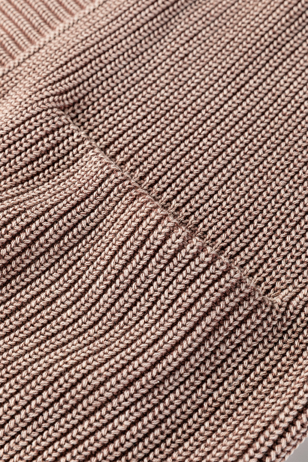 Dark Brown Mineral Wash Exposed Seam Patchwork Knit Cardigan