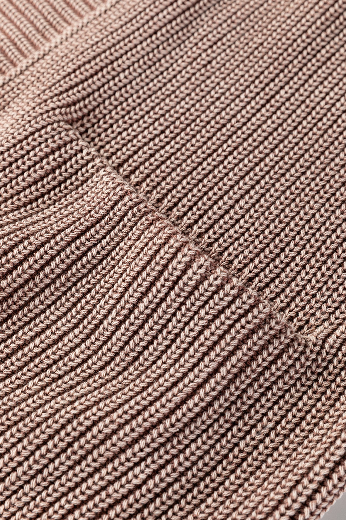 Dark Brown Mineral Wash Exposed Seam Patchwork Knit Cardigan
