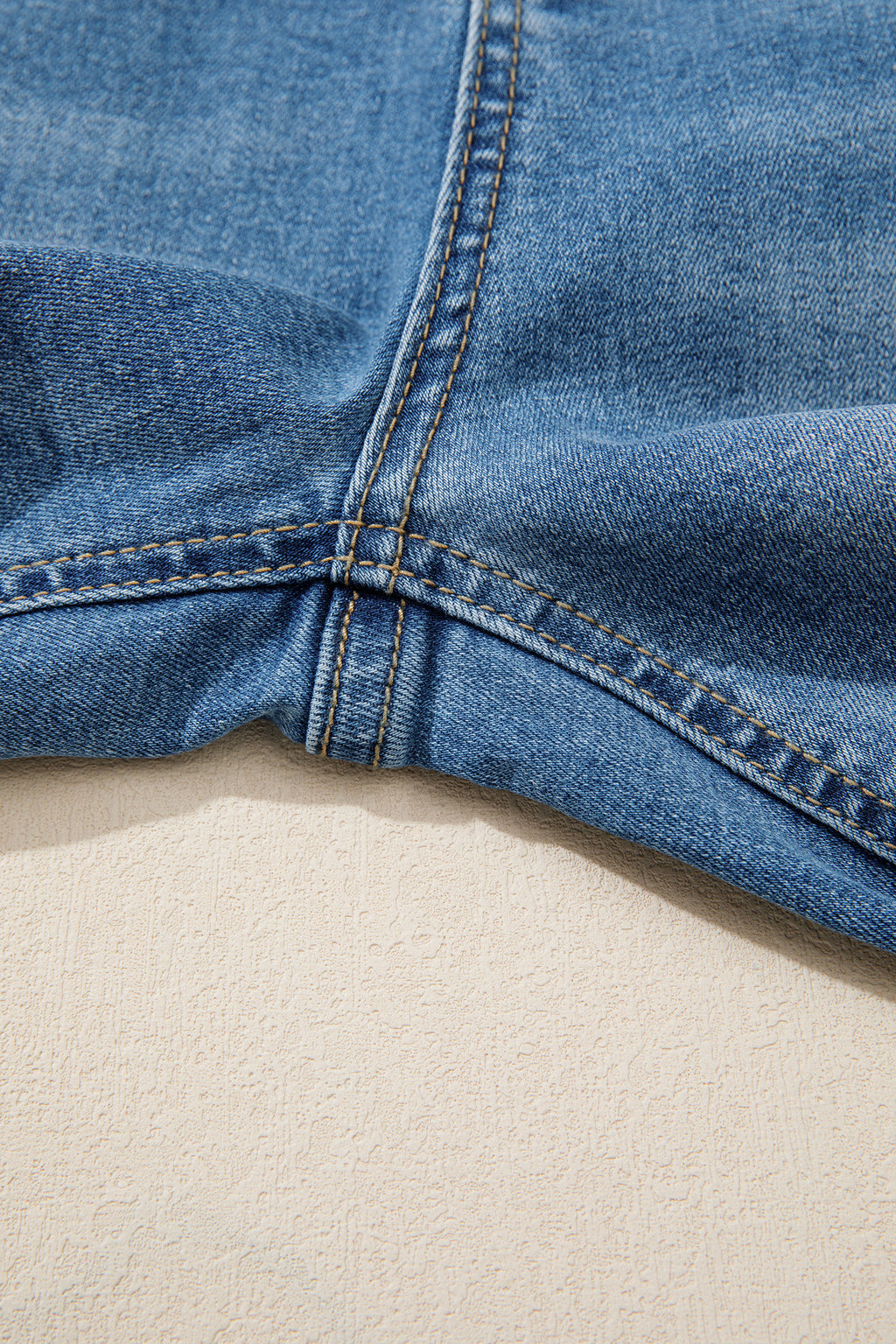 Myosotis Acid Washed Straight Leg Full Length Casual Jeans
