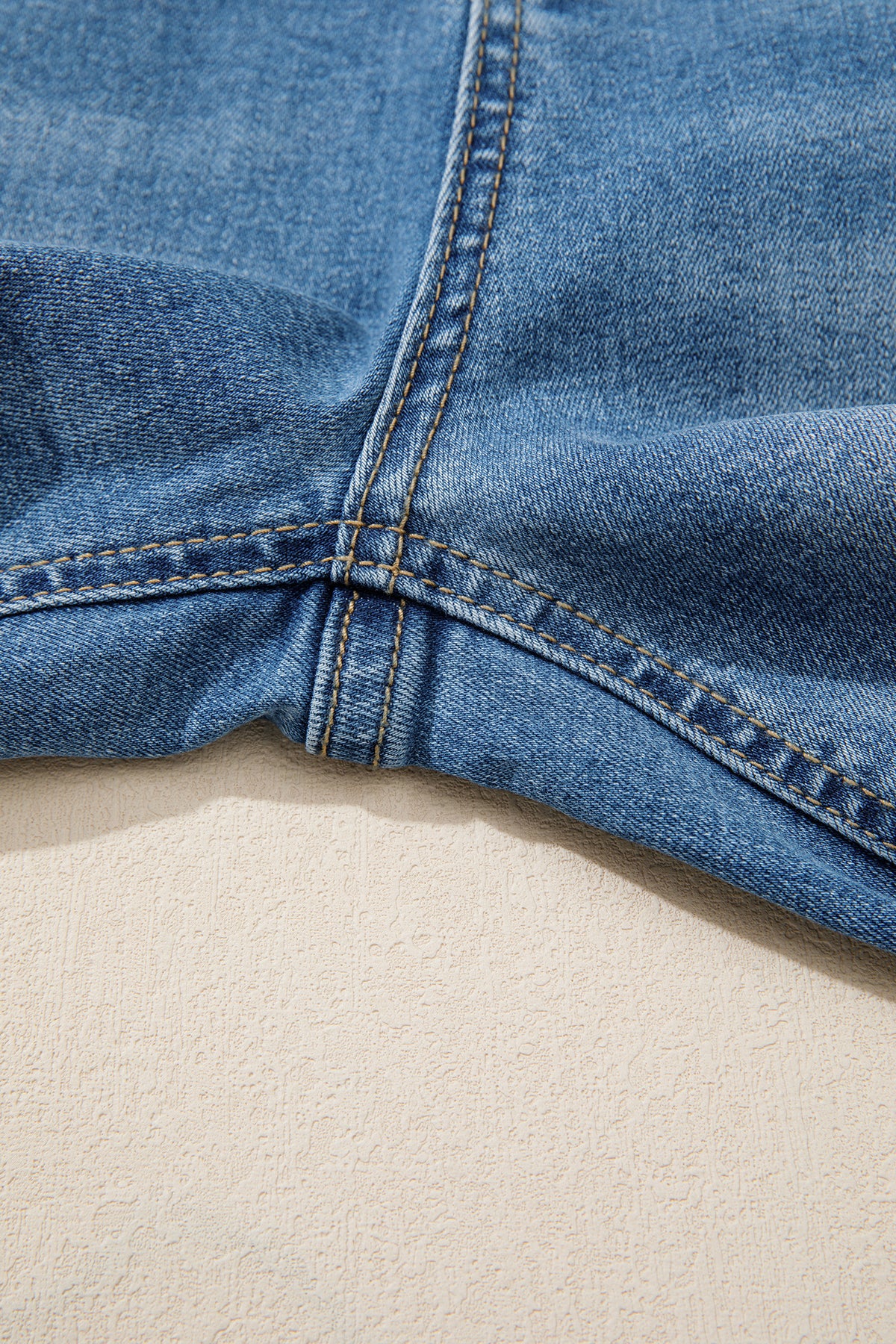 Myosotis Acid Washed Straight Leg Full Length Casual Jeans