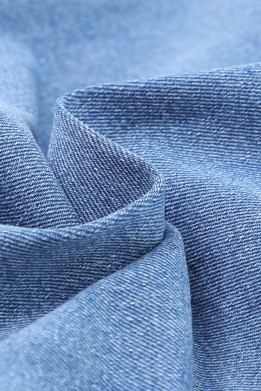 Dark Blue Whiskered Wash Raw Hem Cropped Jeans