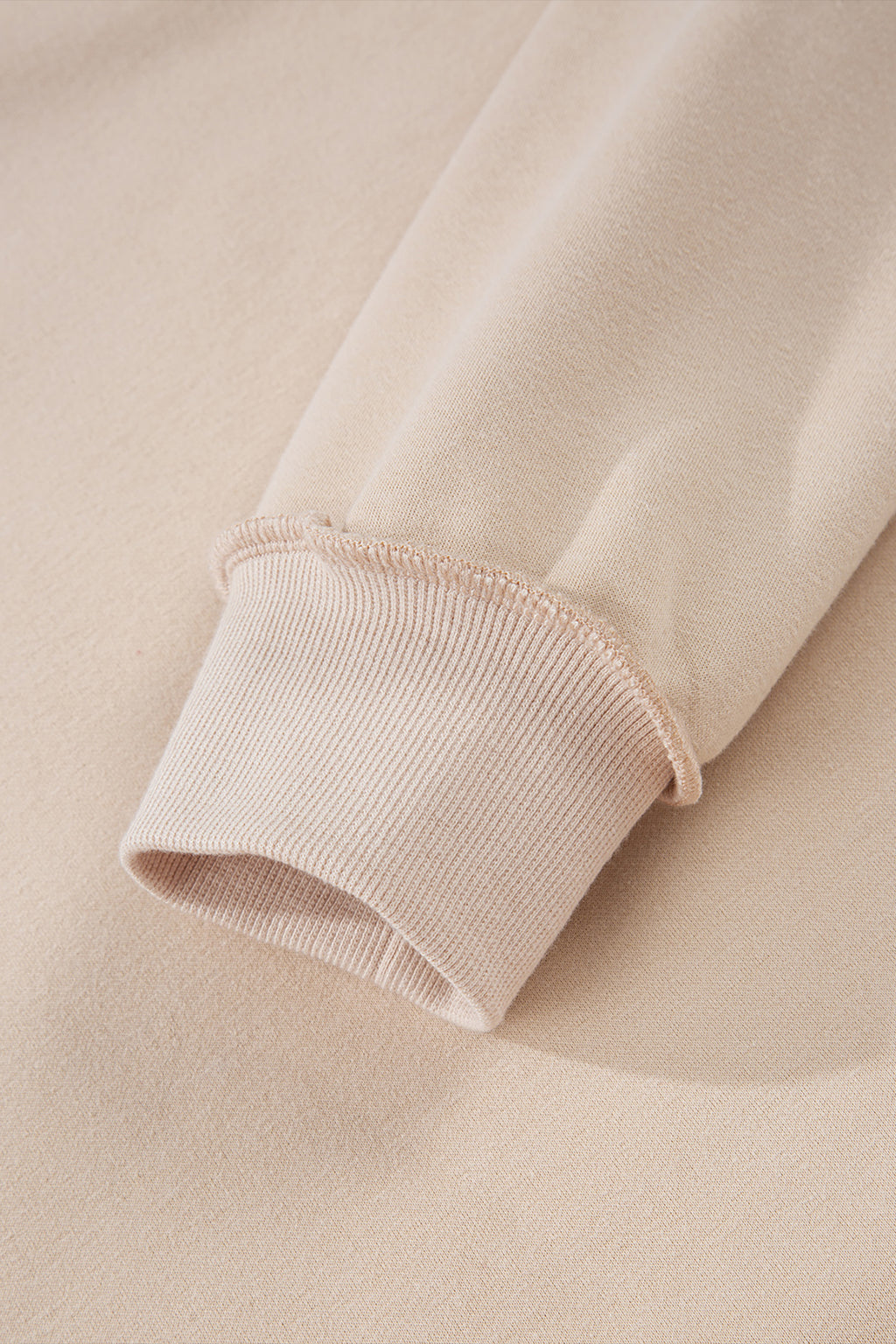Light Grey Oversize Drop Shoulder Reversible Mock Neck Sweatshirt