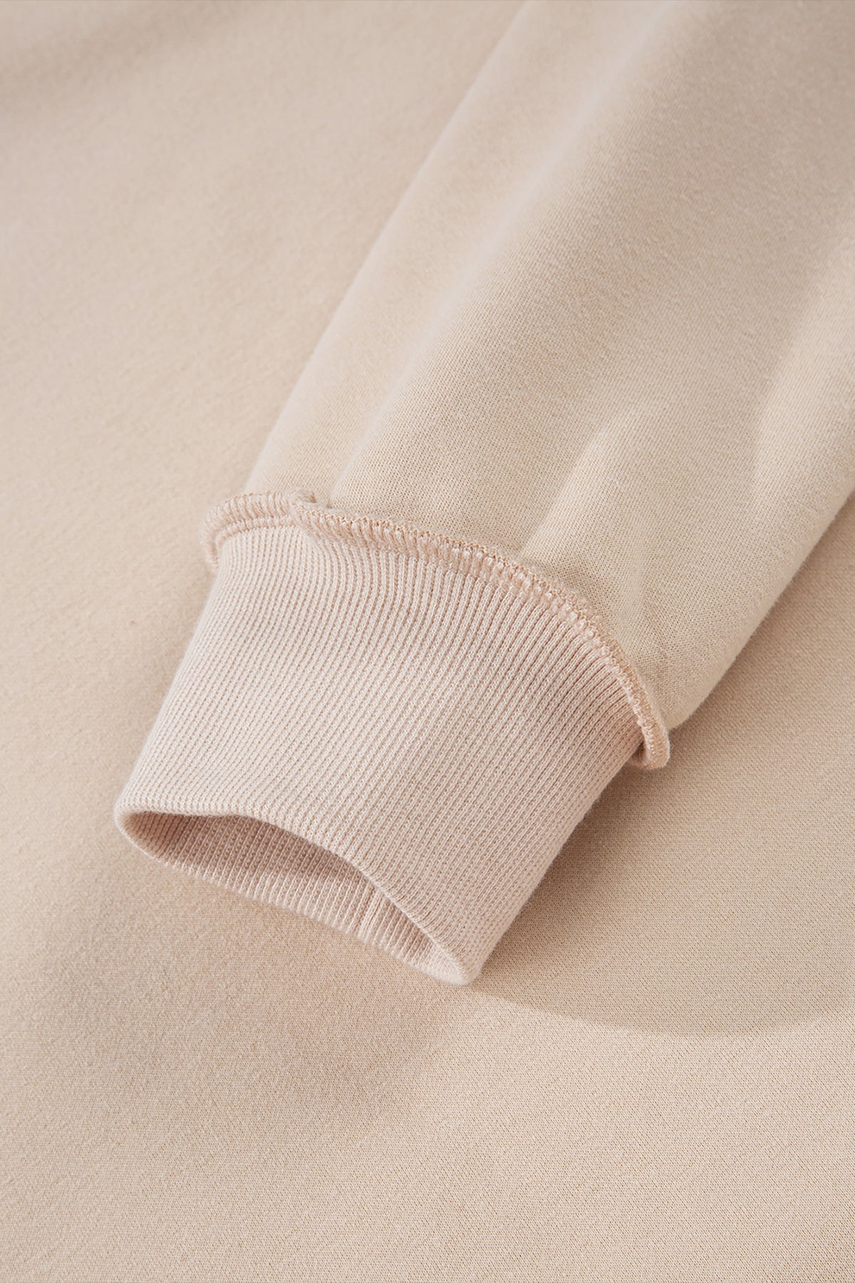 Light Grey Oversize Drop Shoulder Reversible Mock Neck Sweatshirt