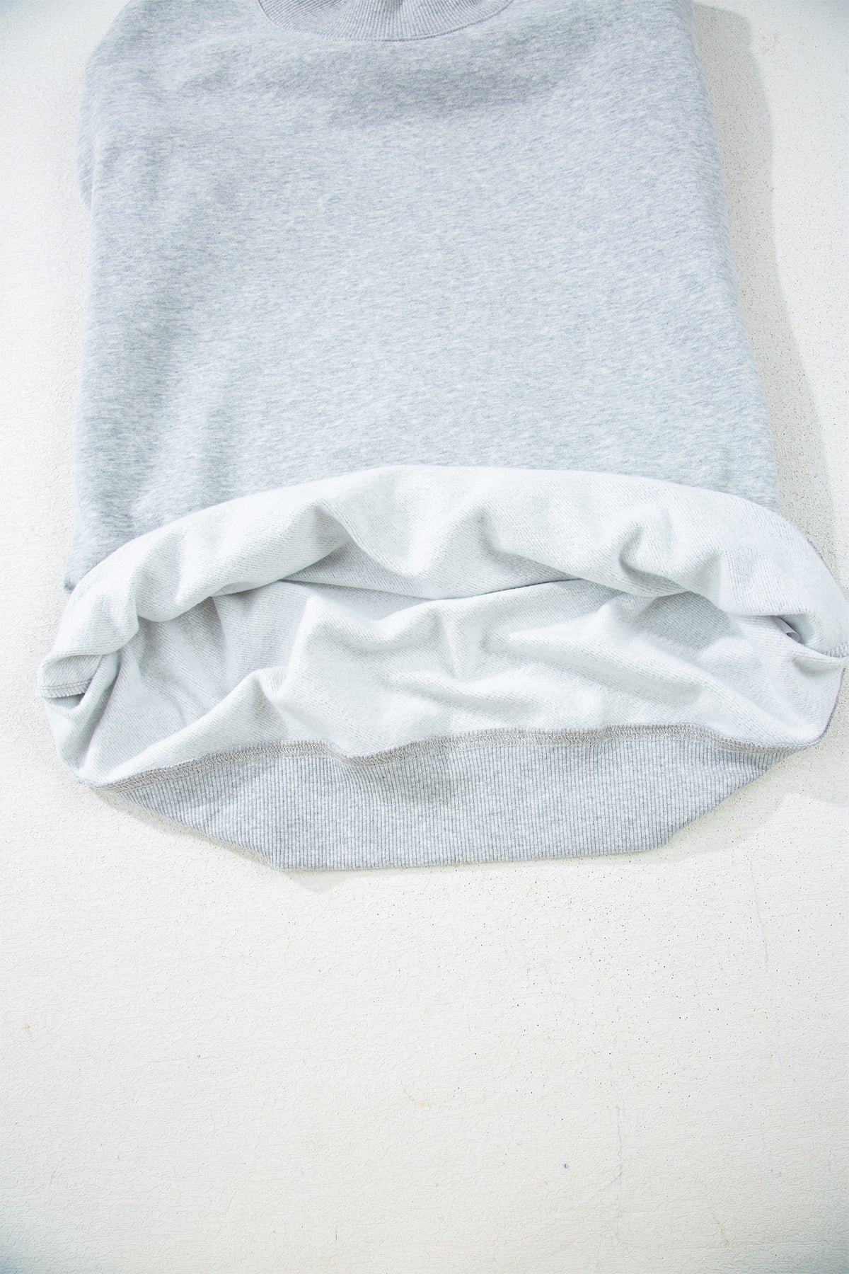 Gray Solid Color Oversized Mock Neck Sweatshirt